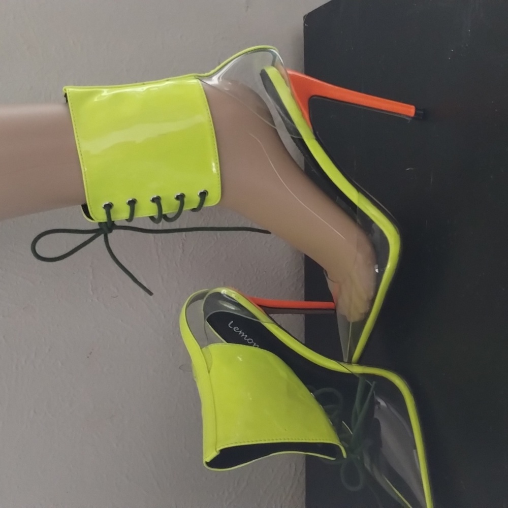Lemonade high heels shoes Neon colors N° 7 Brand New!